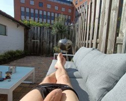 In de tuin